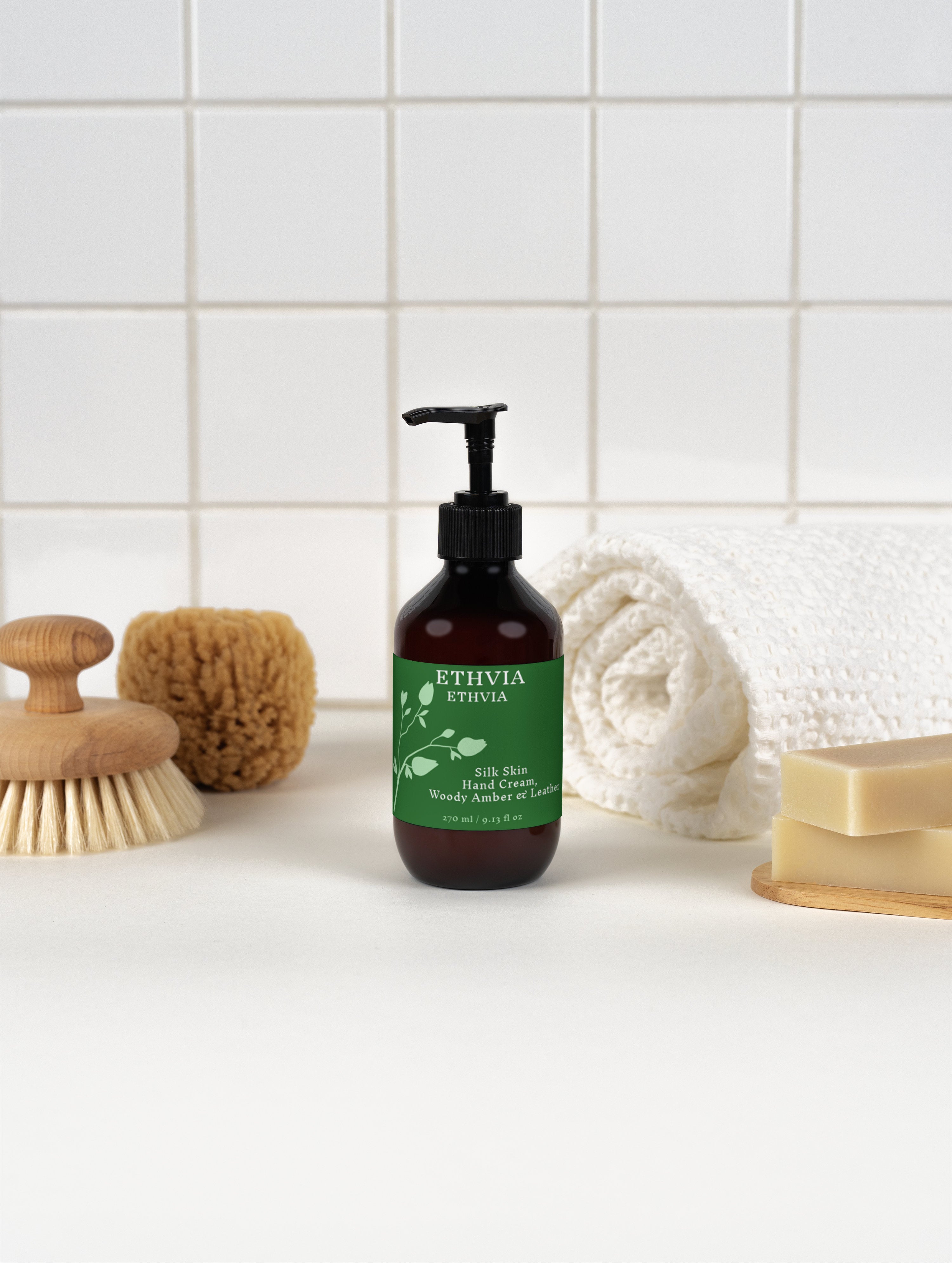 Silk Skin Hand Cream, Woody Amber & Leather